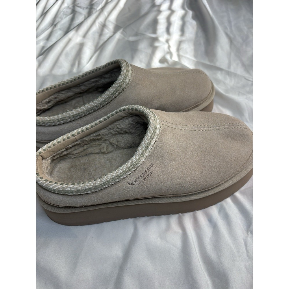 Koolaburra by UGG Suede Platform Slippers-Burree-Sand-11W